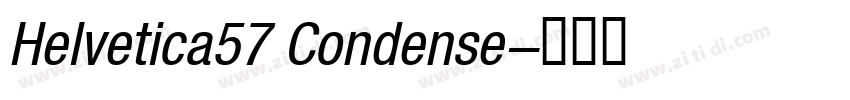 Helvetica57 Condense字体转换